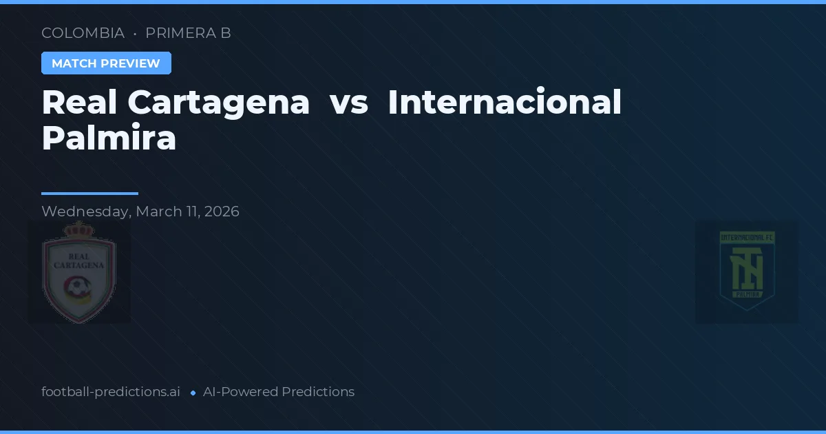 Real Cartagena vs Internacional Palmira — voorspelling en vooruitblik wedstrijd