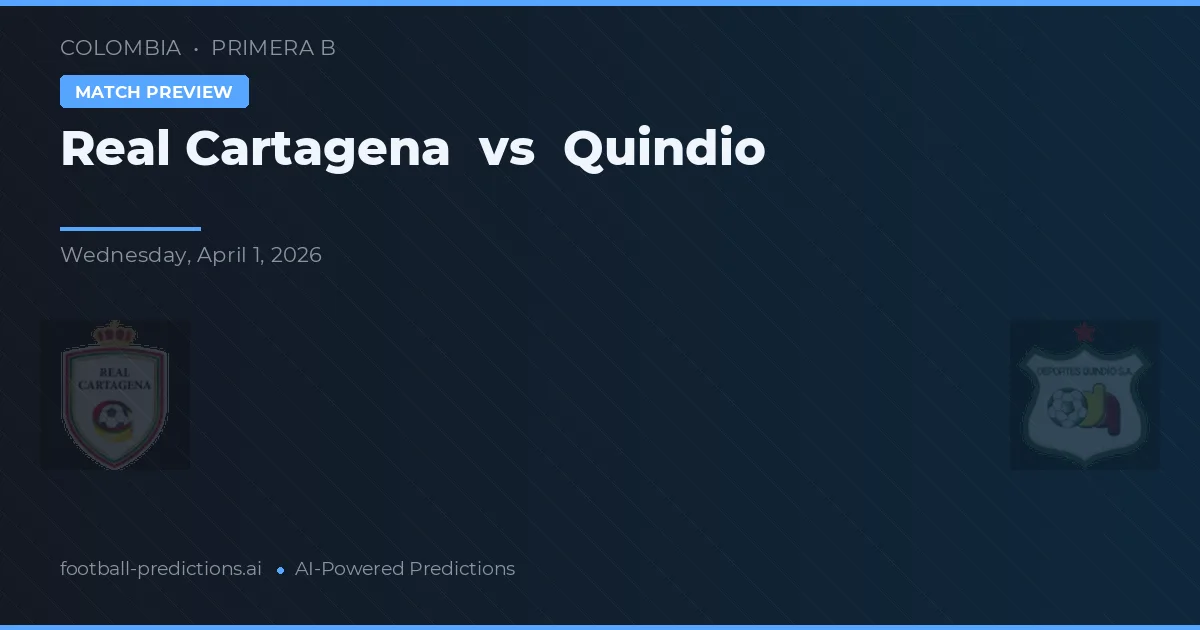 Real Cartagena vs Quindío — voorspelling en vooruitblik wedstrijd