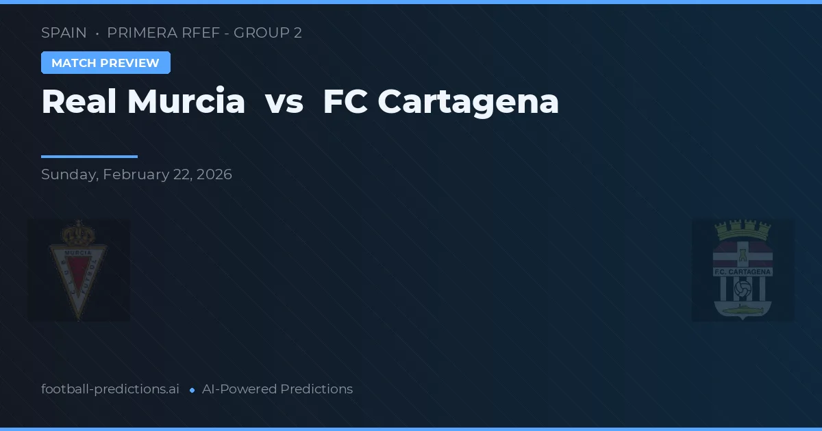 Real Murcia vs FC Cartagena — voorspelling en vooruitblik wedstrijd