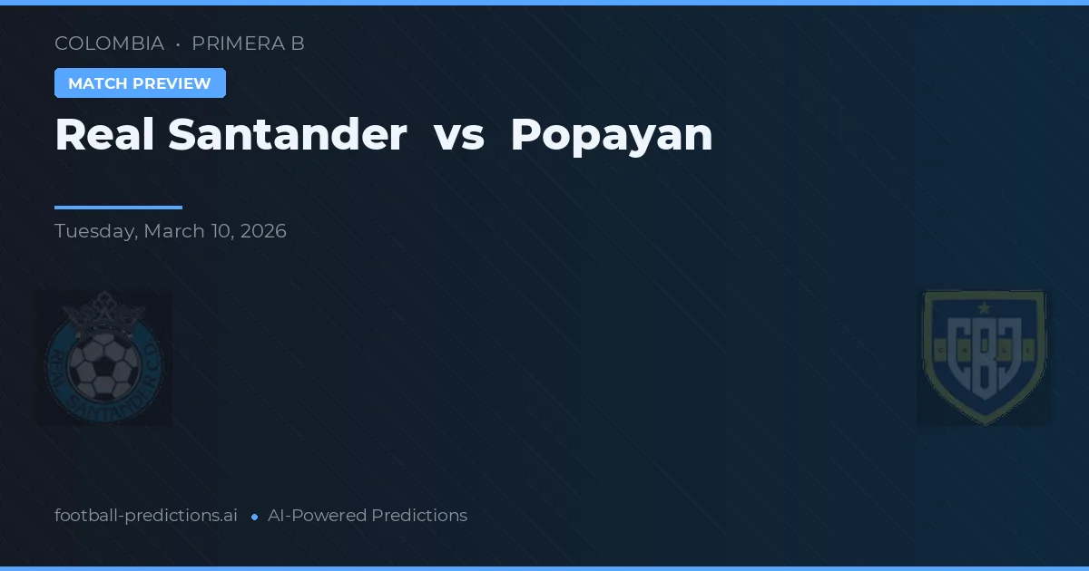 Real Santander vs Popayán — voorspelling en vooruitblik wedstrijd