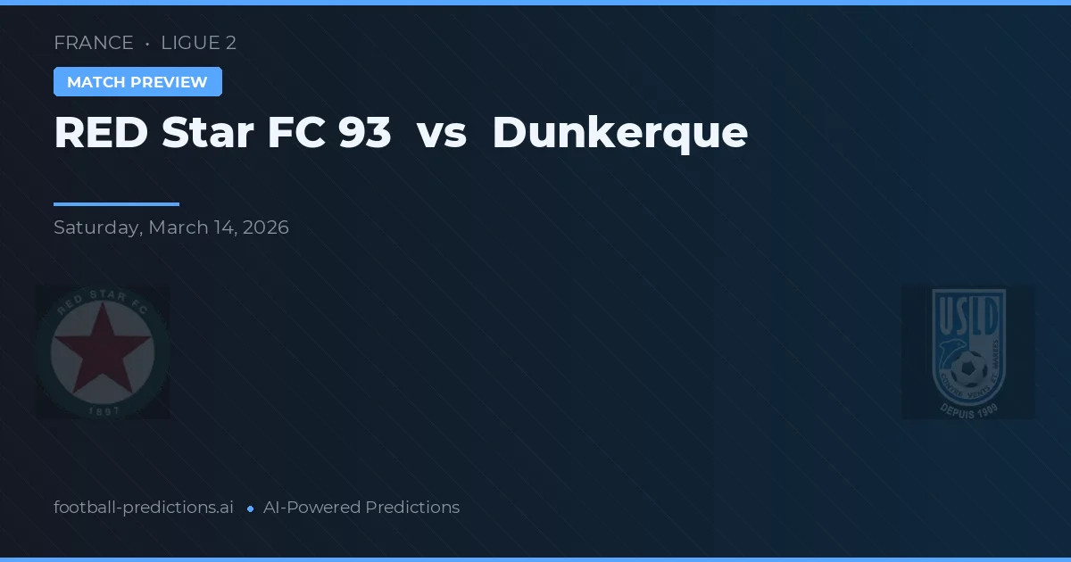 Red Star FC 93 vs Dunkerque — voorspelling en vooruitblik wedstrijd