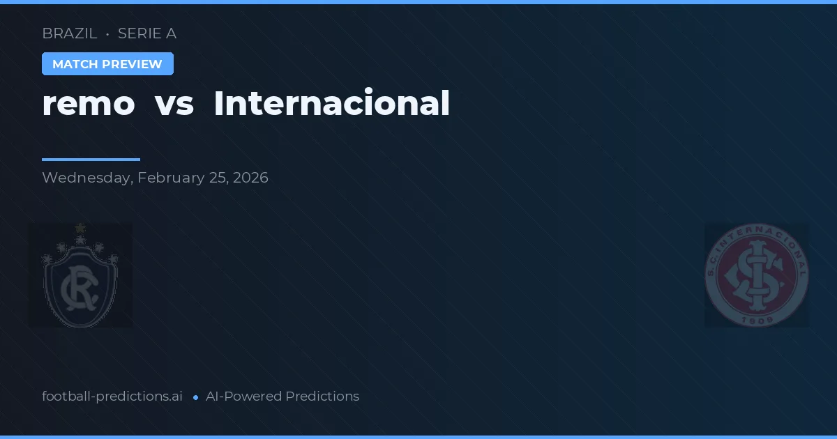 Remo vs Internacional — voorspelling en vooruitblik wedstrijd