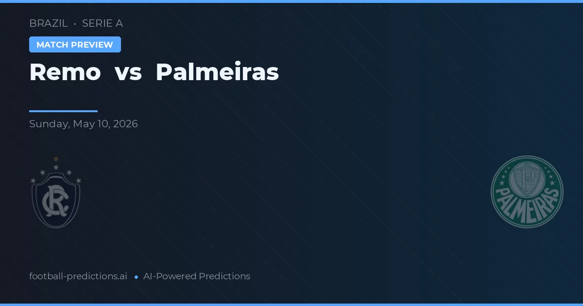 Remo vs Palmeiras — voorspelling en vooruitblik wedstrijd