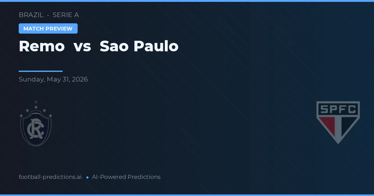Remo vs São Paulo — voorspelling en vooruitblik wedstrijd