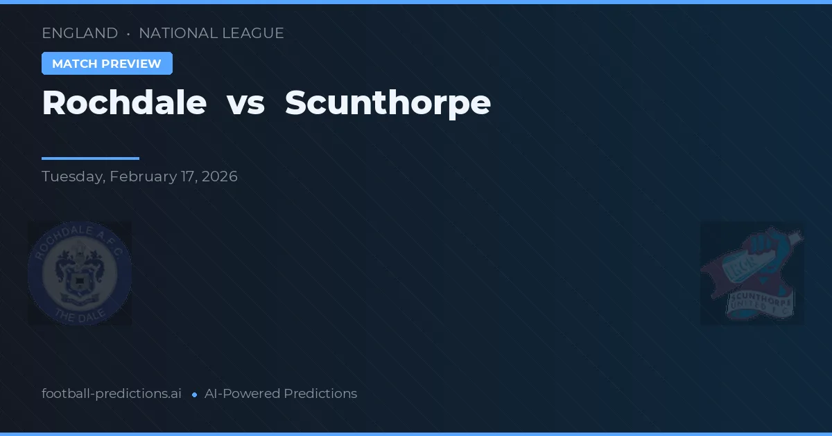 Rochdale vs Scunthorpe — voorspelling en vooruitblik wedstrijd