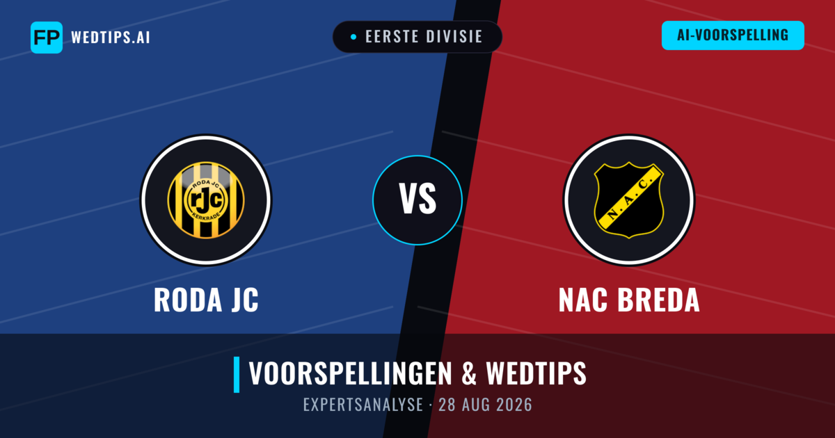Roda JC vs NAC Breda — voorspelling en vooruitblik wedstrijd