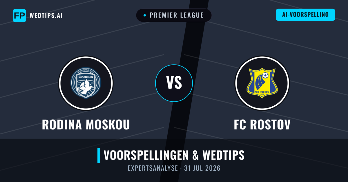Rodina Moskou vs FC Rostov — voorspelling en vooruitblik wedstrijd