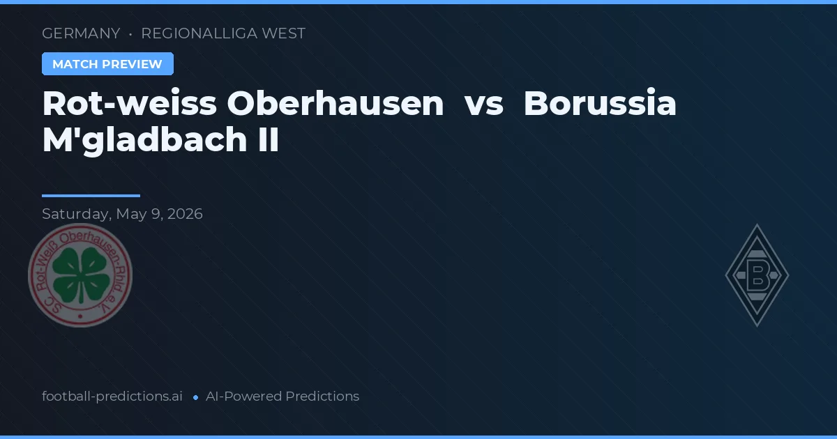 Rot-Weiß Oberhausen vs Borussia M'gladbach II — voorspelling en vooruitblik wedstrijd
