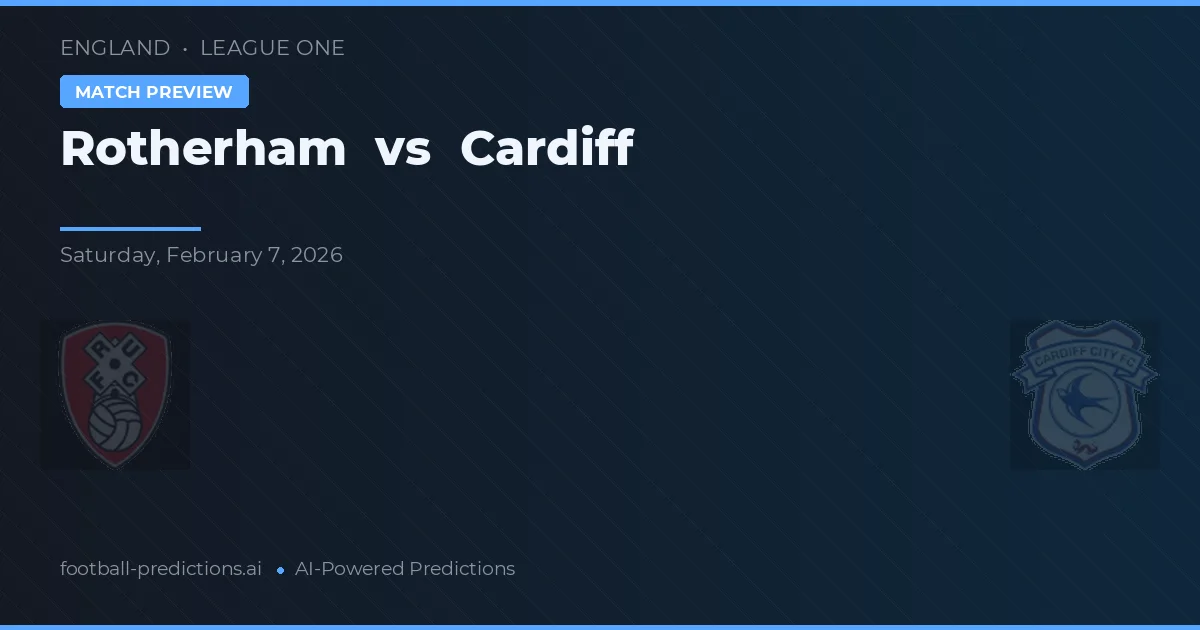 Rotherham vs Cardiff — voorspelling en vooruitblik wedstrijd