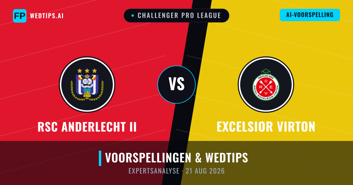 RSC Anderlecht II vs Excelsior Virton — voorspelling en vooruitblik wedstrijd