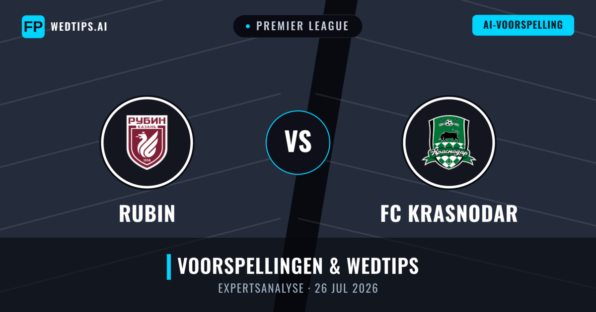 Rubin vs FC Krasnodar — voorspelling en vooruitblik wedstrijd
