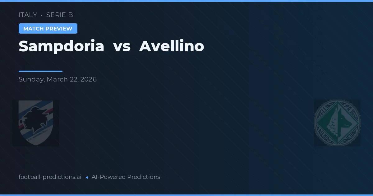 Sampdoria vs Avellino — voorspelling en vooruitblik wedstrijd