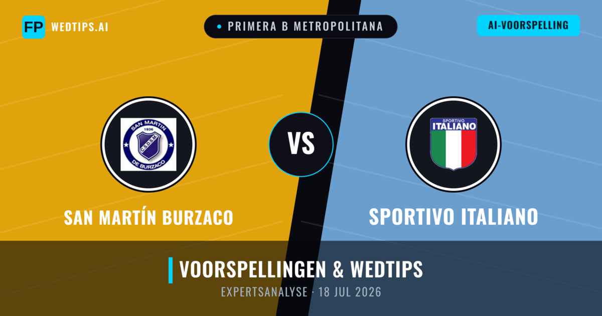 San Martín Burzaco vs Sportivo Italiano — voorspelling en vooruitblik wedstrijd
