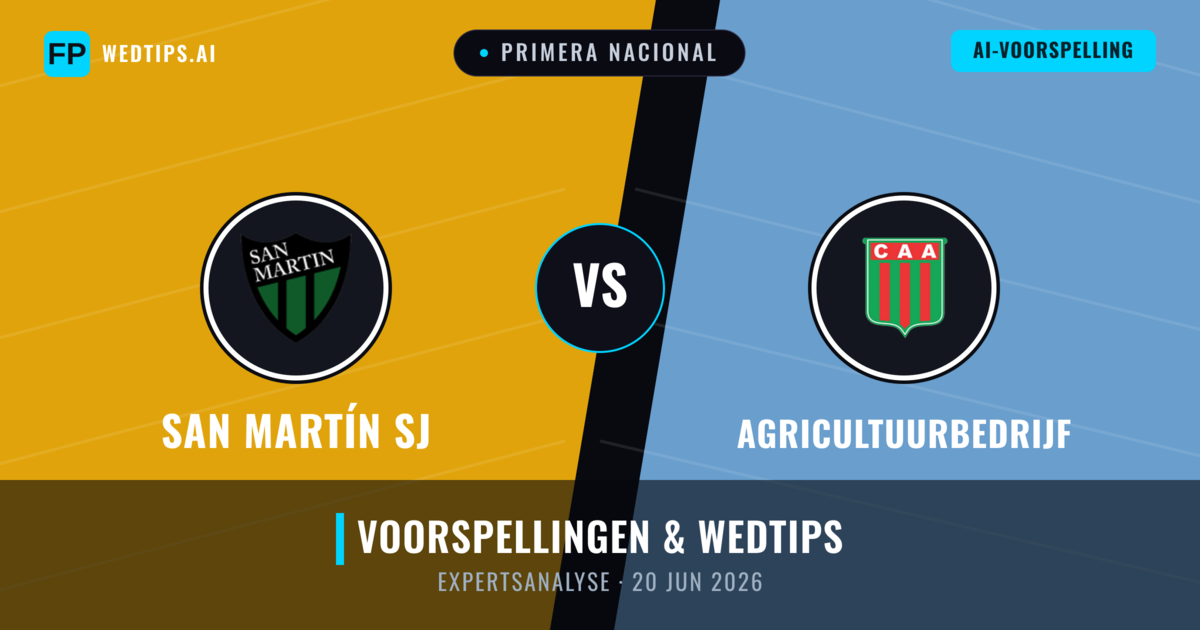 San Martín SJ vs Agricultuurbedrijf — voorspelling en vooruitblik wedstrijd