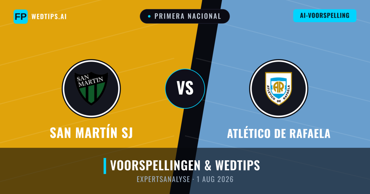 San Martín SJ vs Atlético de Rafaela — voorspelling en vooruitblik wedstrijd