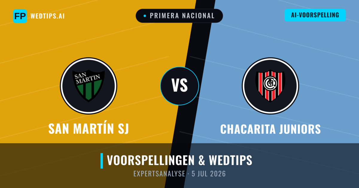San Martín SJ vs Chacarita Juniors — voorspelling en vooruitblik wedstrijd