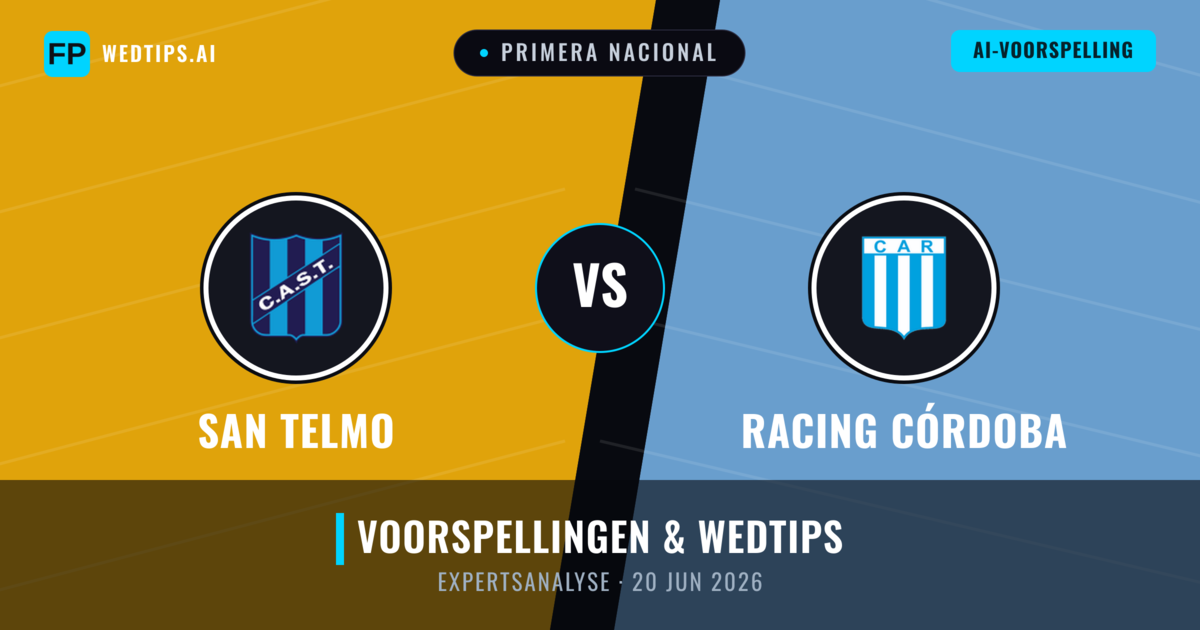 San Telmo vs Racing Córdoba — voorspelling en vooruitblik wedstrijd