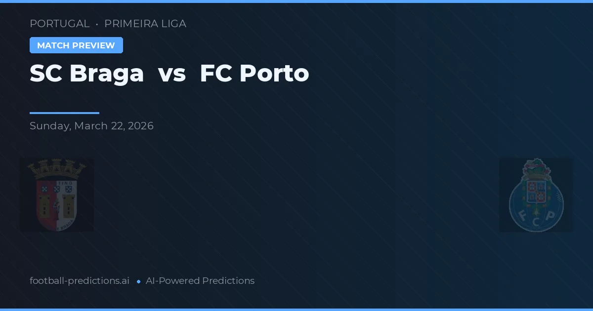 SC Braga vs FC Porto — voorspelling en vooruitblik wedstrijd