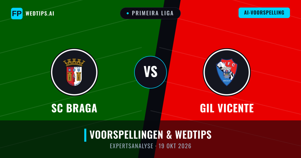 SC Braga vs GIL Vicente — voorspelling en vooruitblik wedstrijd