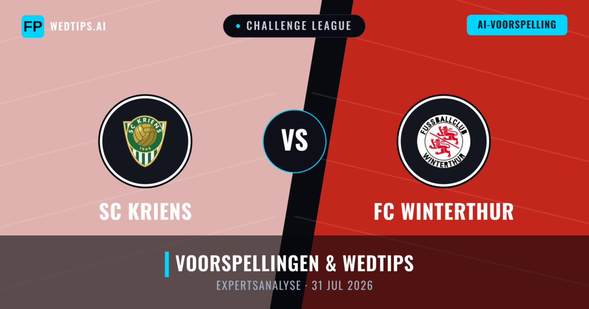 SC Kriens vs FC Winterthur — voorspelling en vooruitblik wedstrijd