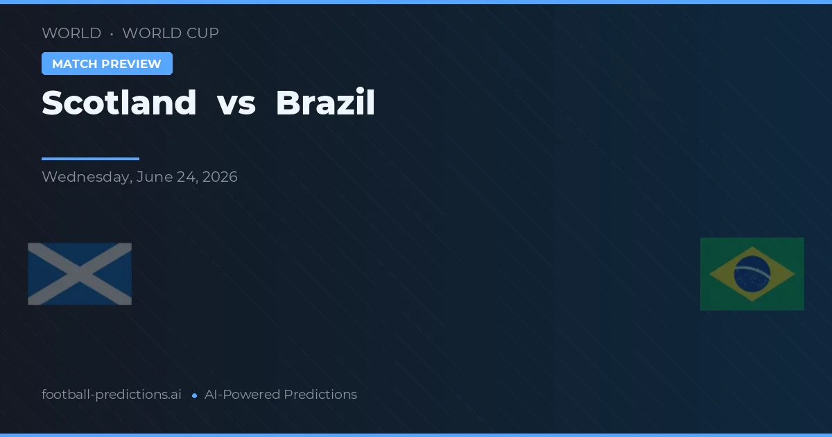 Schotland vs Brazilië — voorspelling en vooruitblik wedstrijd