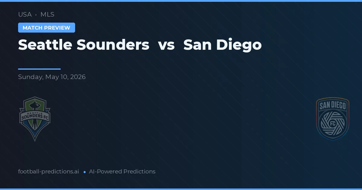 Seattle Sounders vs San Diego — voorspelling en vooruitblik wedstrijd