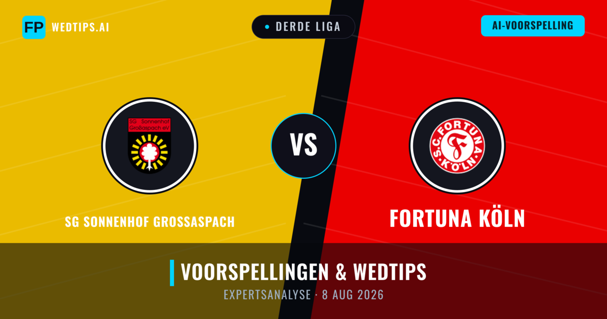 SG Sonnenhof Großaspach vs Fortuna Köln — voorspelling en vooruitblik wedstrijd