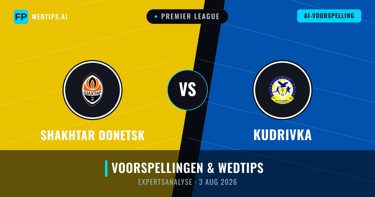 Shakhtar Donetsk vs Kudrivka — voorspelling en vooruitblik wedstrijd