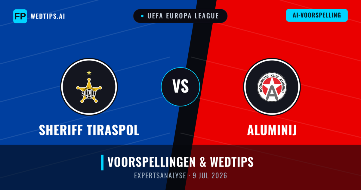 Sheriff Tiraspol vs Aluminij — voorspelling en vooruitblik wedstrijd