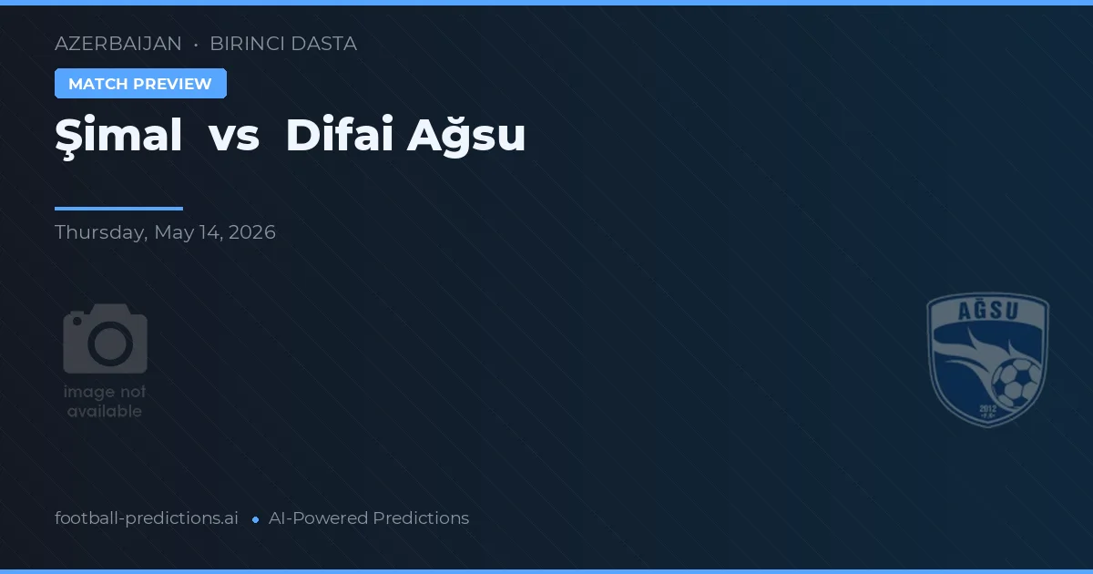 Şimal vs Difai Ağsu — voorspelling en vooruitblik wedstrijd