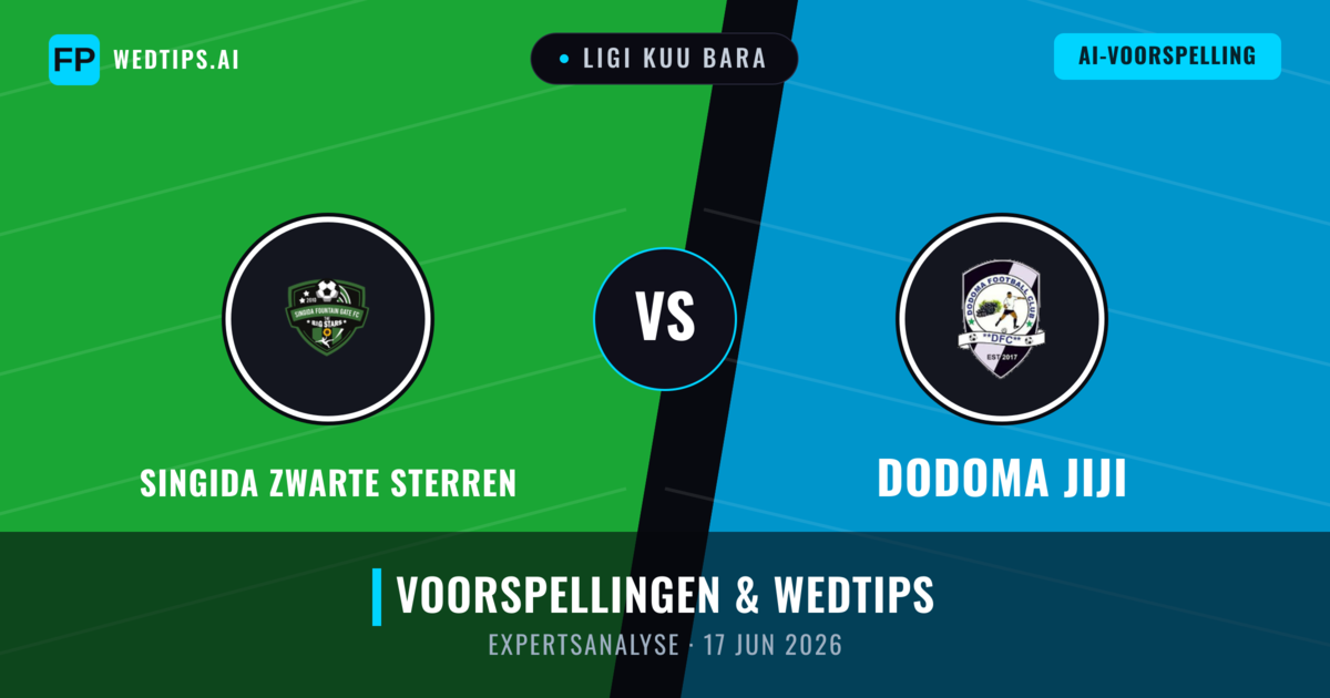 Singida Zwarte Sterren vs Dodoma Jiji — voorspelling en vooruitblik wedstrijd