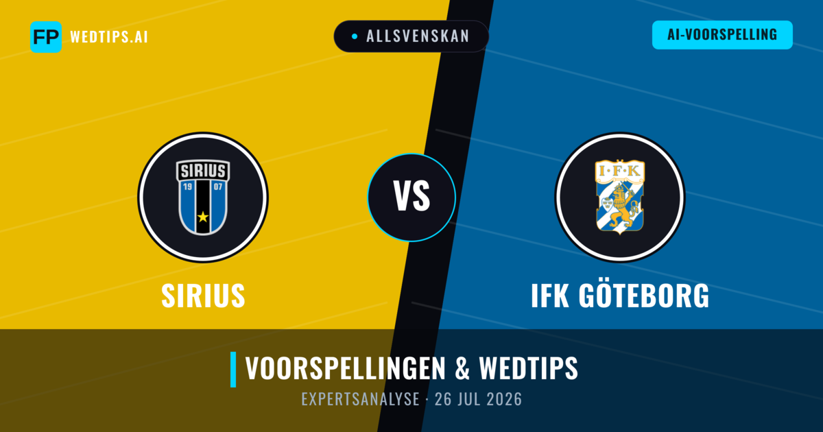 Sirius vs IFK Göteborg — voorspelling en vooruitblik wedstrijd