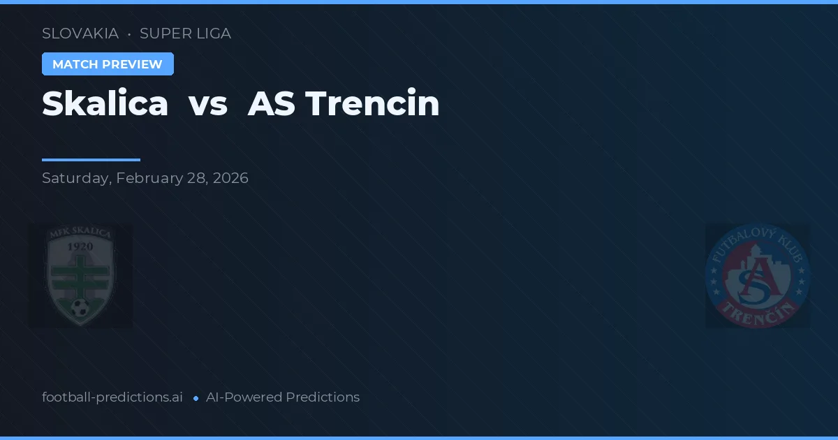 Skalica vs AS Trenčín — voorspelling en vooruitblik wedstrijd