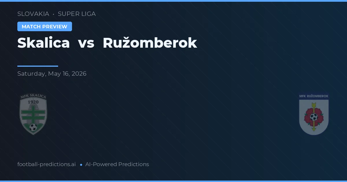 Skalica vs Ružomberok — voorspelling en vooruitblik wedstrijd