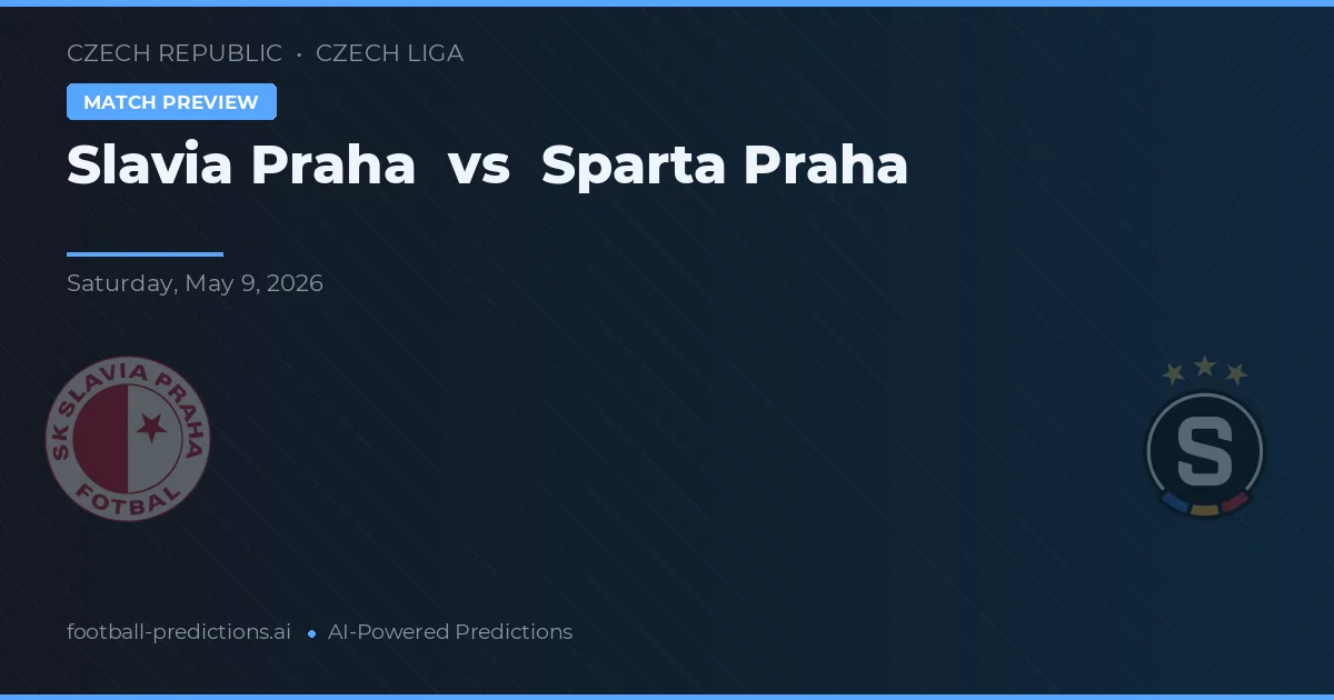 Slavia Praag vs Sparta Praag — voorspelling en vooruitblik wedstrijd
