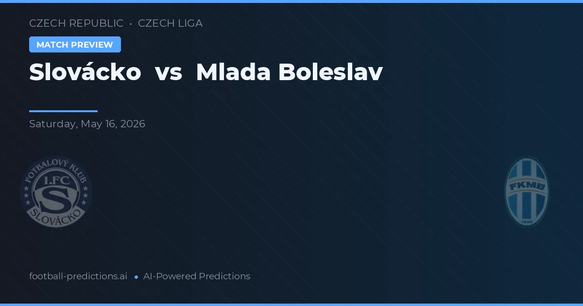 Slovácko vs Mladá Boleslav — voorspelling en vooruitblik wedstrijd