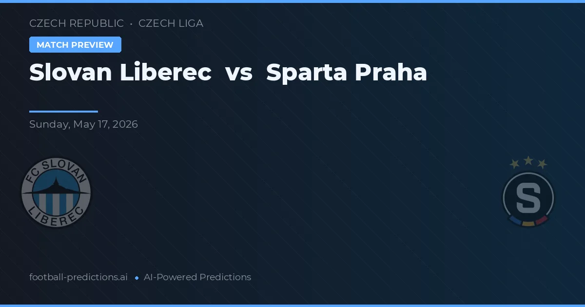 Slovan Liberec vs Sparta Praag — voorspelling en vooruitblik wedstrijd