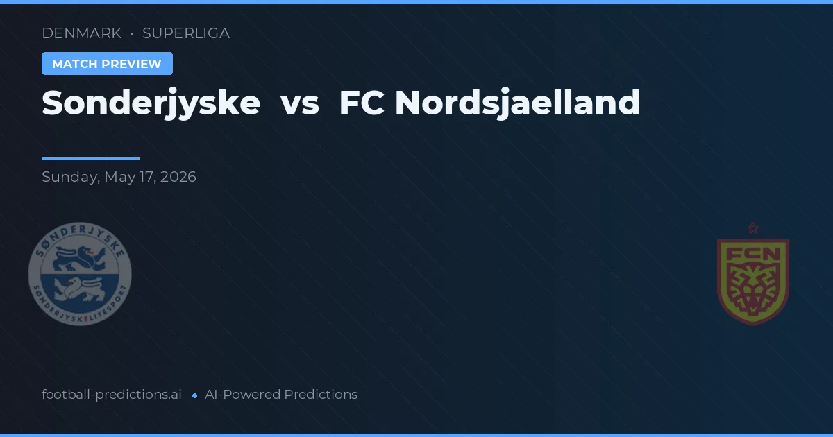 Sønderjyske vs FC Nordsjælland — voorspelling en vooruitblik wedstrijd