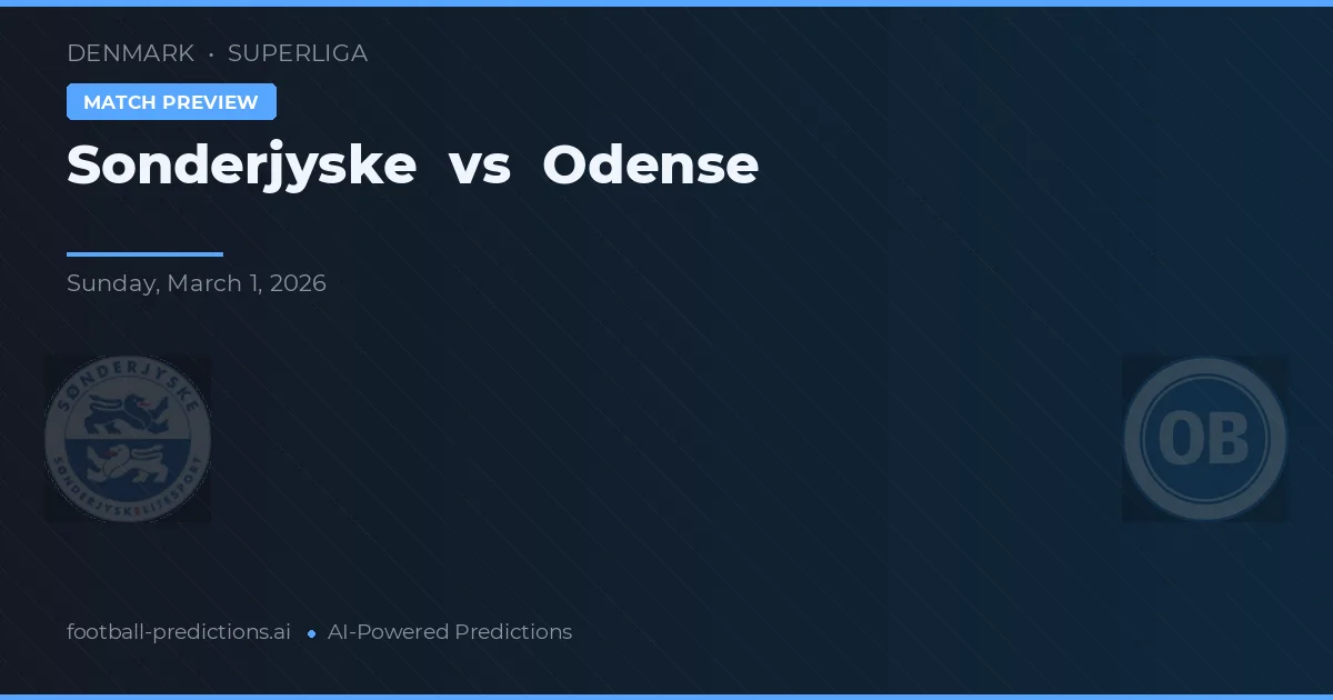 Sønderjyske vs Odense BK — voorspelling en vooruitblik wedstrijd