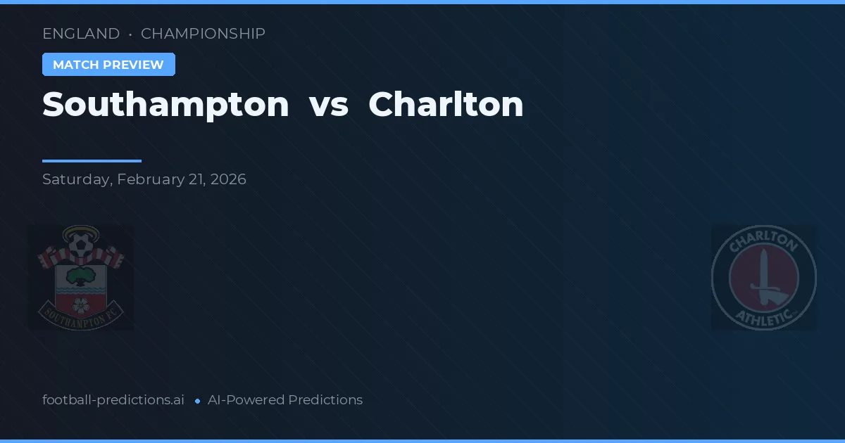 Southampton vs Charlton — voorspelling en vooruitblik wedstrijd