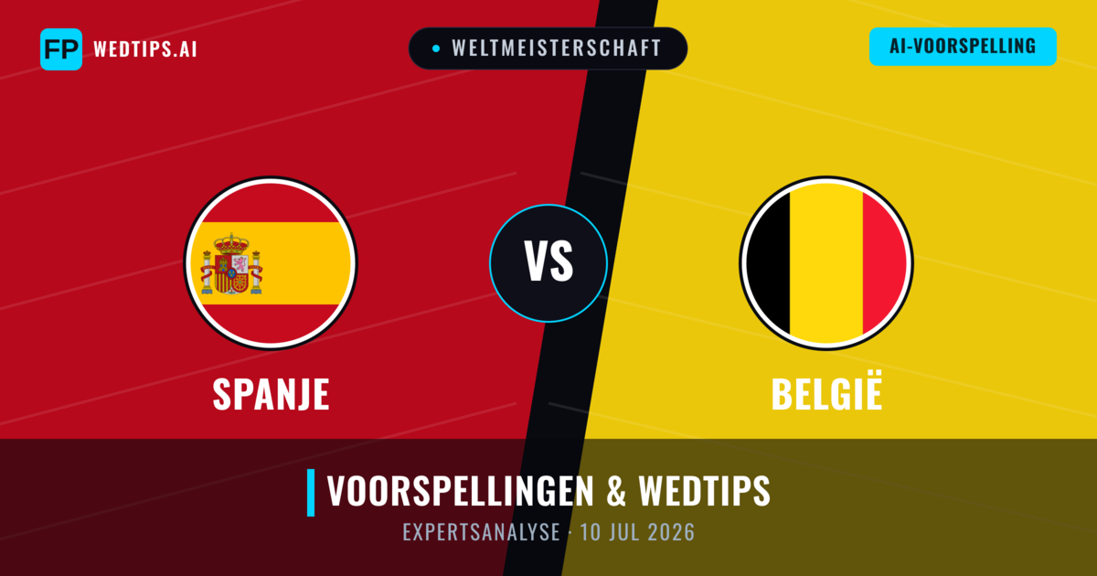 Spanje vs België — voorspelling en vooruitblik wedstrijd