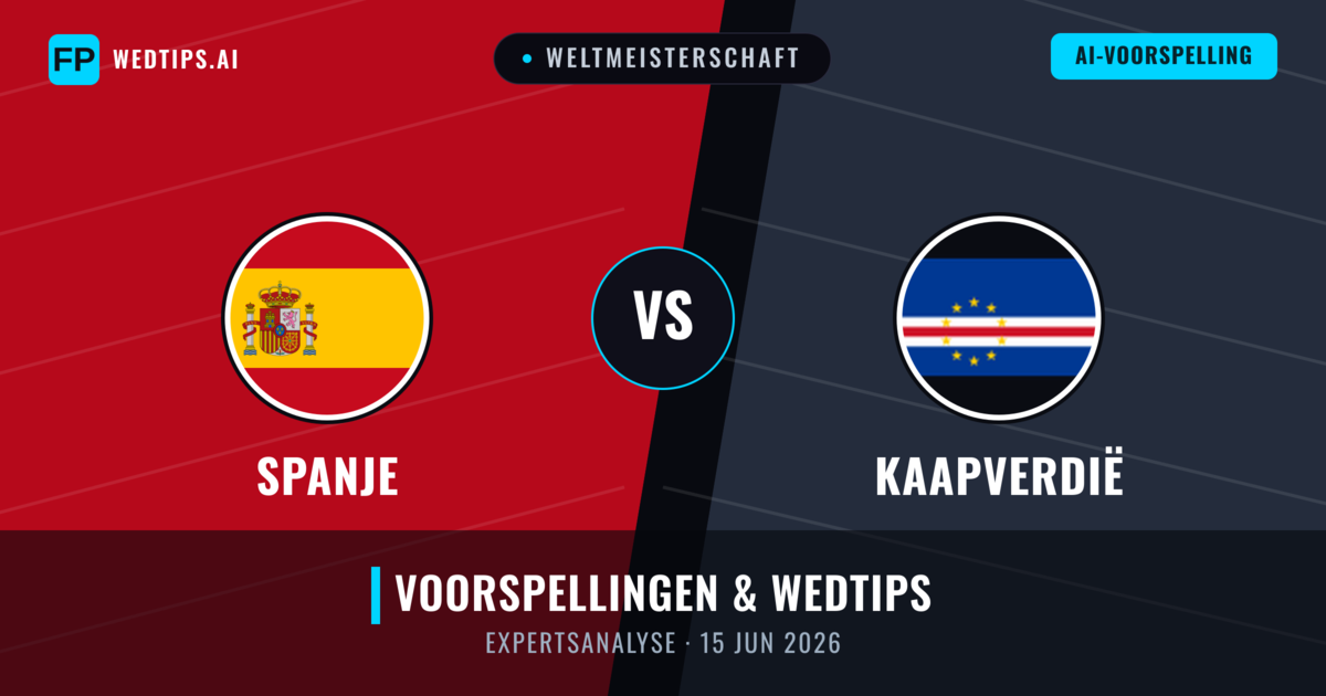Spanje vs Kaapverdië — voorspelling en vooruitblik wedstrijd
