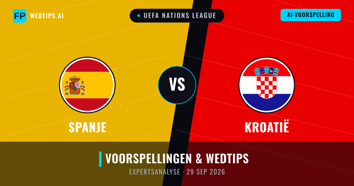 Spanje vs Kroatië — voorspelling en vooruitblik wedstrijd