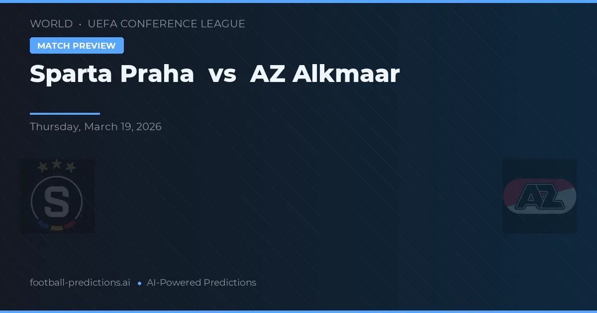 Sparta Praag vs AZ Alkmaar — voorspelling en vooruitblik wedstrijd