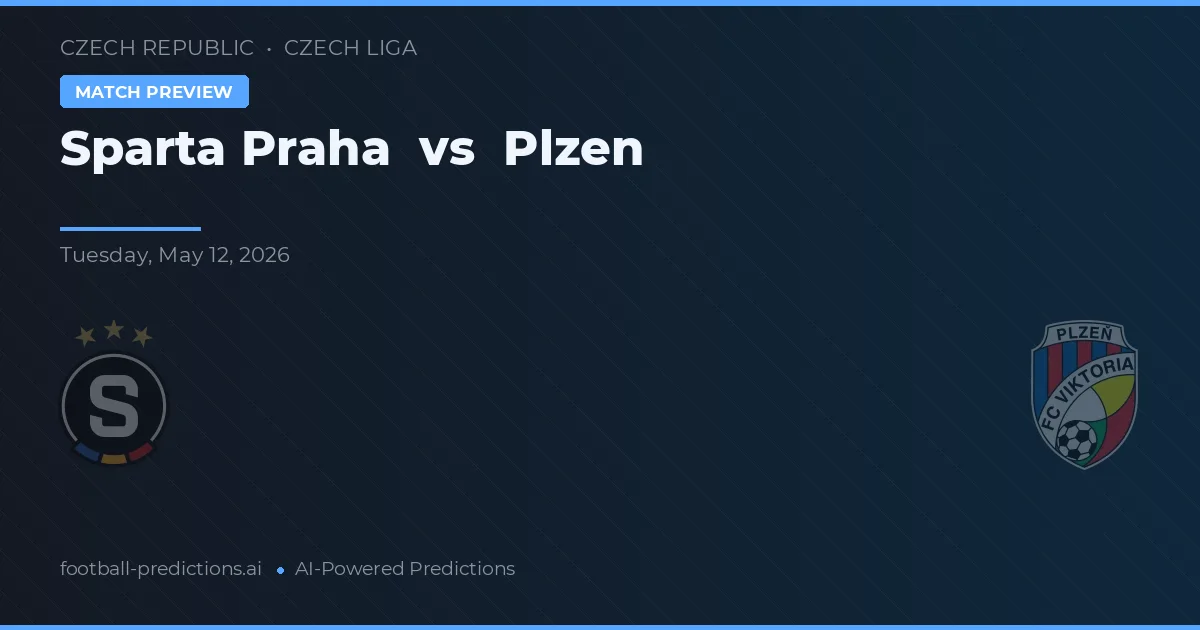 Sparta Praag vs Plzen — voorspelling en vooruitblik wedstrijd
