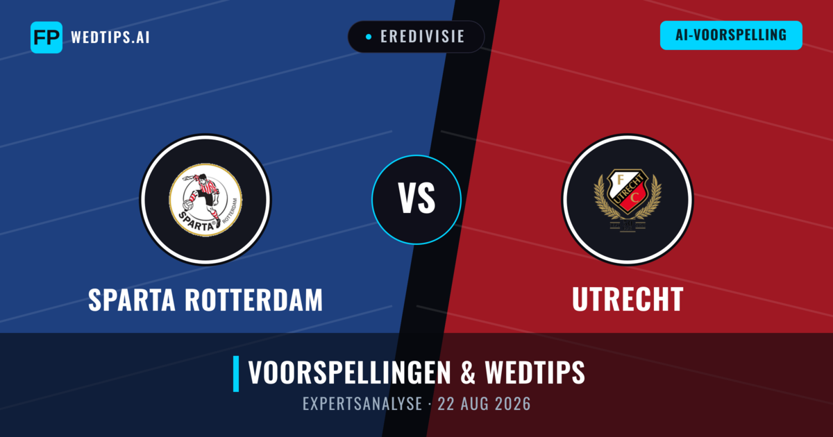 Sparta Rotterdam vs Utrecht — voorspelling en vooruitblik wedstrijd