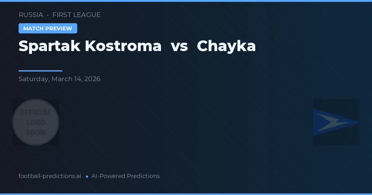 Spartak Kostroma vs Chayka — voorspelling en vooruitblik wedstrijd
