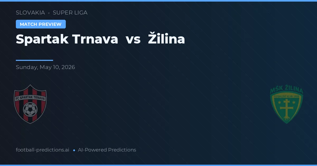 Spartak Trnava vs Žilina — voorspelling en vooruitblik wedstrijd