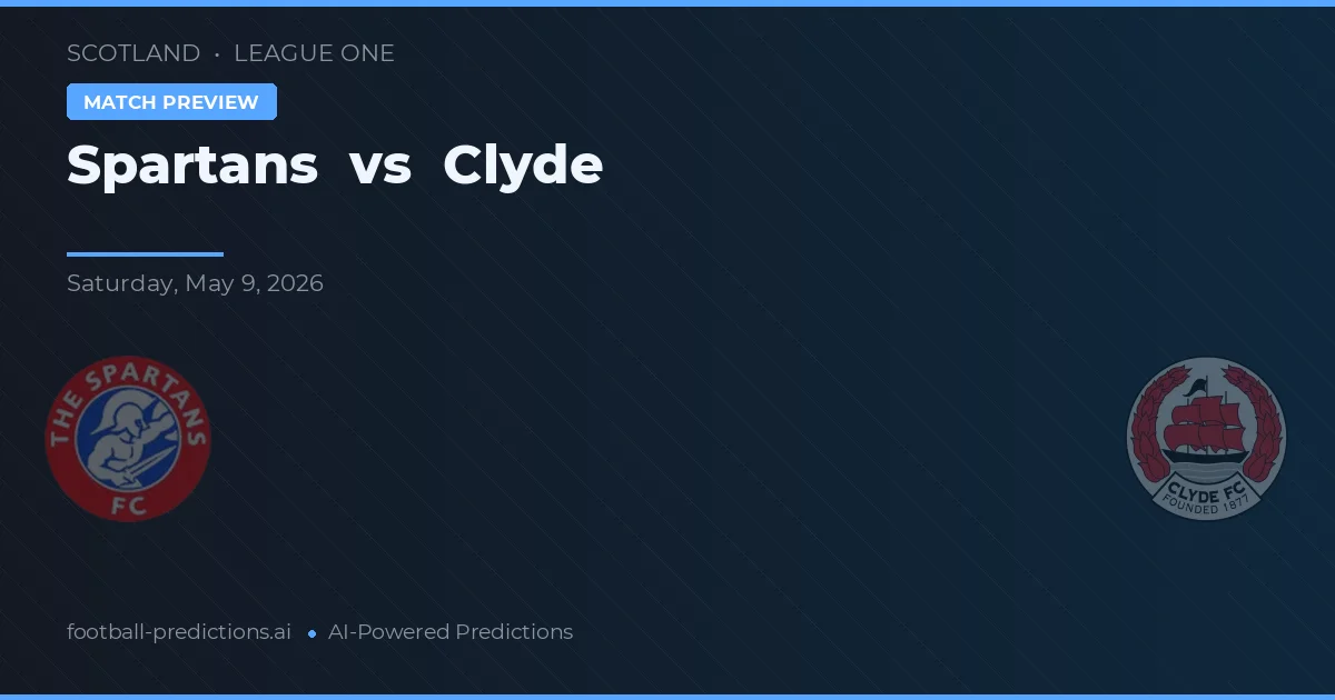 Spartans vs Clyde — voorspelling en vooruitblik wedstrijd