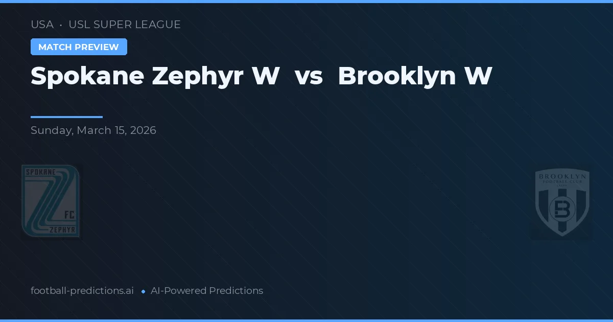 Spokane Zephyr W vs Brooklyn W — voorspelling en vooruitblik wedstrijd